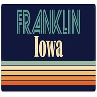 Franklin Iowa frižider magnet retro dizajn