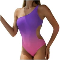 Ichuanyi Ženski kupaći kostim, ljetno čišćenje Ženska jednodijelna jednodijelna blijedaju kupaći kostim,