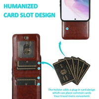 Feishell Fit for Samsung Galaxy S Telefon futrola sa ID-om kreditnih kartica, otporna na udarcu PU kožna