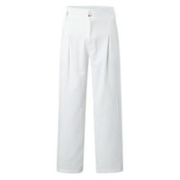 Vučene muške hlače, muškarci smiješni 3D grafikon za ispis hladne joggere casual pantalone Sportske dukseve Prevelike pantalone bijele, 3xl