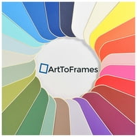ArttoFrames 8x23 Super bijeli prilagođeni prostirki za okvir za slike s otvorom za 4x19 fotografije.
