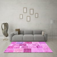 Ahgly Company u zatvoreni kvadratni patchwork ružičasti prelazne prostirke, 8 'kvadrat