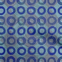 Onuone baršunasti srednje plave tkanine krug zanata projekata Dekor tkanina štampuše na širokoj dvorištu