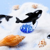 Model kitova Ručno rađeni pribor Glass Decro Decor Staklo Killer Whale Model za djecu
