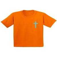 Awkward Styles TURQUOIS CROSS YOULD majica za dječake Christian Cross Majice za djevojke Isus majica