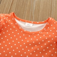 Odjeća za djevojčice Djevojke Outfit Dot Print Tops Fumekin Suknje za glavu Podešavanja za 3 godine