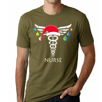 Smiješna košulja za božićne medicinske sestre za muškarce muške medicinske sestre pokloni za muškarce