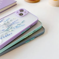 Kompatibilan sa iPhone Case Clear, Anti-Scratch 3D cvjetni uzorak zamrznuta futrola za žene Djevojke