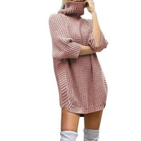 Advoicd džemper prsluk Ženski ženski casual kabl dugih rukava pletiv otvoren prednji labavi džemper