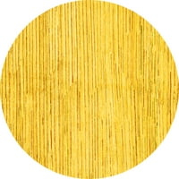 Ahgly Company u zatvorenom okruglom čvrstom žutim modernim prostirkama područja, 8 'krug