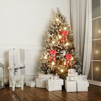 Virmaxy Popust Božićno drvcu Božićni vijenac Božićni LED vijenac luk topla LED svjetla Božićno stablo