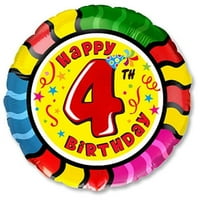 Sretan rođendan - Četiri folije mylar balon - zabava ukrasi