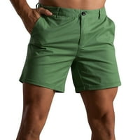 Muški kratke hlače Ljetni trendy Fit Solid Color Pocket Jednostavna ulična odjeća Karosivi sportski