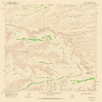 Mapa Topo - Toms Canyon Texas Quad - Usgs - 23. 27. - Matte platno