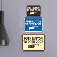 Klasični uokvireni gumb za označavanje vrata na otvorenom - veliki
