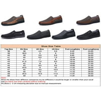 Muški stanovi klasični natikači ravne casual cipele muškarci loafer vanjski prozračni klizanje na poslovnoj cipeli Khaki 11.5