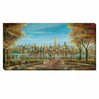 New York View Canvas Artwork - In