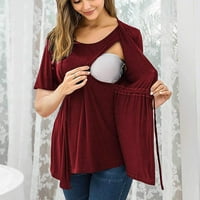 Giligiliso Clearence Majzni pamuk mješavina odjeća za žene kratki rukav u boji dojilje majica za dojenje