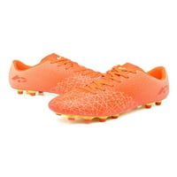 Bellella Girls Soccer Cleats Okrugli nogometne cipele s niskim najboljim sportskim tenisirima Comfy atletska cipela za teretanu vježba narančasta crvena dugačka cileta 9.5