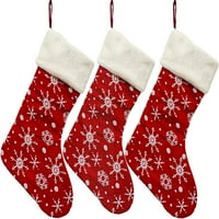 Božićne čarape, Xmas Božićne čizme Božićne čarape Sezonski ukras Viseće poklon torbe Velike dimnjačke čarape za poklone, poslastice, DIY porodični odmor