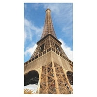 Pariz Eiffel Tower francuski stil Landmark Blue Sky Beach Ručnici za kupatilo Kupatilo Kupatilo za tuširanje