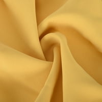 Jyeity razni stilovi i printov casual labavi blok za blokiranje u kancelariji Dvodijelni odijelo Ženske odjeće Dressy casual žuta veličina XL