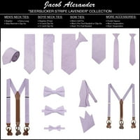 Jacob Alexander Young Boys 'Seersecker suspenderi i prethodno vezani set za luk - lavanda