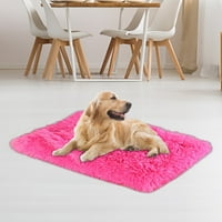 Corashan Početna Toplo kućna ljubimca pokrivač kat pokrivač PET plišana mat čvrsta boja Mat Hot Pink