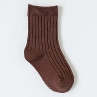 Dječje čarape bombone obojene dvostruke igledne igle za baby Mid Calf čarape Modne čarape za čvrste