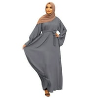 Ljetne haljine za žene Ležerne prilike od punog bljeskalice Abaya Arap Kaftan haljina ženska