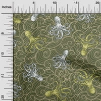 Onuone baršunasti maslina zelena tkanina morska šivaća tkanina od dvorišta tiskana DRIJSKA Odjeća šivača širine