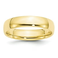 10k žuto zlato udobnost Fit muške obične klasične vjenčane prstene veličine 13