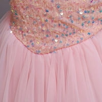 Djevojke se oblače djevojke nasumce princeze haljina dugačke sastojljene haljine ružičaste 4 godine