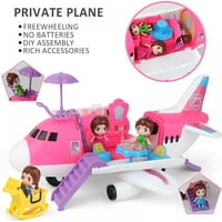 Igrajte kuću Princess Luxury Private Jet Girl Poklon Obrazovna dječja igračka