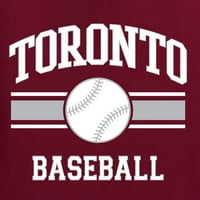 Wild Bobby Grad Toronto Bejzbol Fantasy Fan Sports Unise Crewneck Duksev, Maroon, Medium