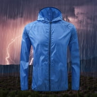 Hayey Rain Jacket ženski vodootporni prozračni kaput ženska vjetar dugačka jakna lagana jakna s kapuljačom, jakna za jakna na otvorenom kišom