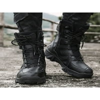 Lacyhop Muškarci Hodanje Comfort Commbort Boots za muške vojske taktičke radne čizme Crne 12