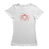 Atom grafička žena bijela majica, ženska XX-velika