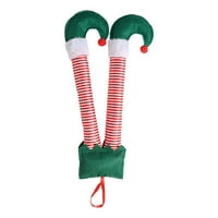 Kokovifyves Domaći dekor Božićna noga Santa Claus Leg Božićni automobilski noga Privjesak Božićni ukrasi Božićne potrepštine
