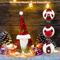 Božićni gnomes, Gnome Božićni ukras ukrasi slatki božićni poklon santa gnome plišana lutka za Xmas Tree