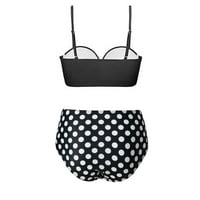 Loopsun kupalište za žene Ženska seksi visokog kontrasta dojke Split bikini set dva seta kupaćih kostima