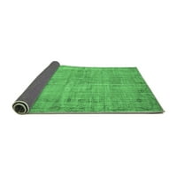 Ahgly Company u zatvorenom kvadratu Sažetak smaragdno zeleni savremeni prostirke savremene površine, 8 'kvadrat