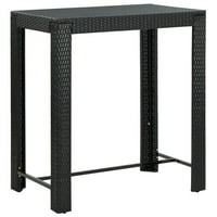 Tomshoo patio bar Tabela crna 39.4 x23.8 x43.5 poli rattan