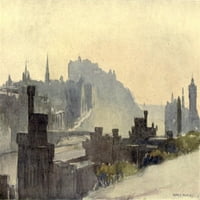 Šarm Edinburgh iz postera Calton Hill Print Harry Morley