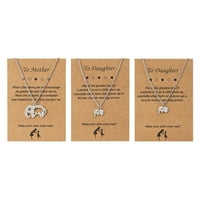 Wozhidaoke ogrlice za žensku materičnu kćer ogrlicu od 3, odgovarajućim ogrlica za srce dame dame dane