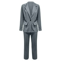Ženske ljetne odjeće Revels Office Business Dugme Dugme Dugme Svečana jakna Objava Slim Loouroues Jacket
