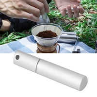 Distributer igle za kafu, prijenosni alat za miješanje za kafu za kampiranje srebra, crna
