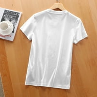 Srećni broj je sjajan povratak na školske poklone Modni ženski grafički tee - udobna i rastegnuta majica
