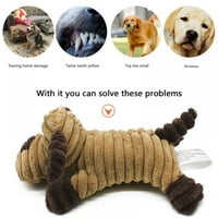Korduroy igračka za pse izdržljiva žvakanje sa škripavim zvukom interaktivne lutke za kućne ljubimce