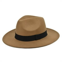 Kratki BRIM FEDORA kratki obim Fedora kapa Panama kapa za muškarce za žene kamile